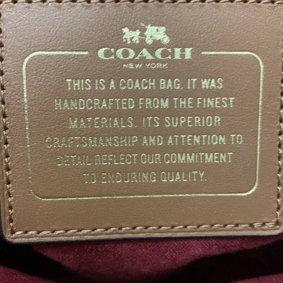 Coach Burgundy “Sierra” Satchel - Picture 7 of 8